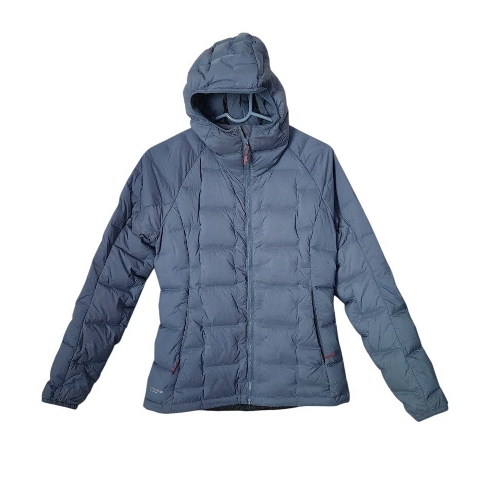 RAB Cubit Stretch Down Jacket Orion Blue Hooded Womens Size XS